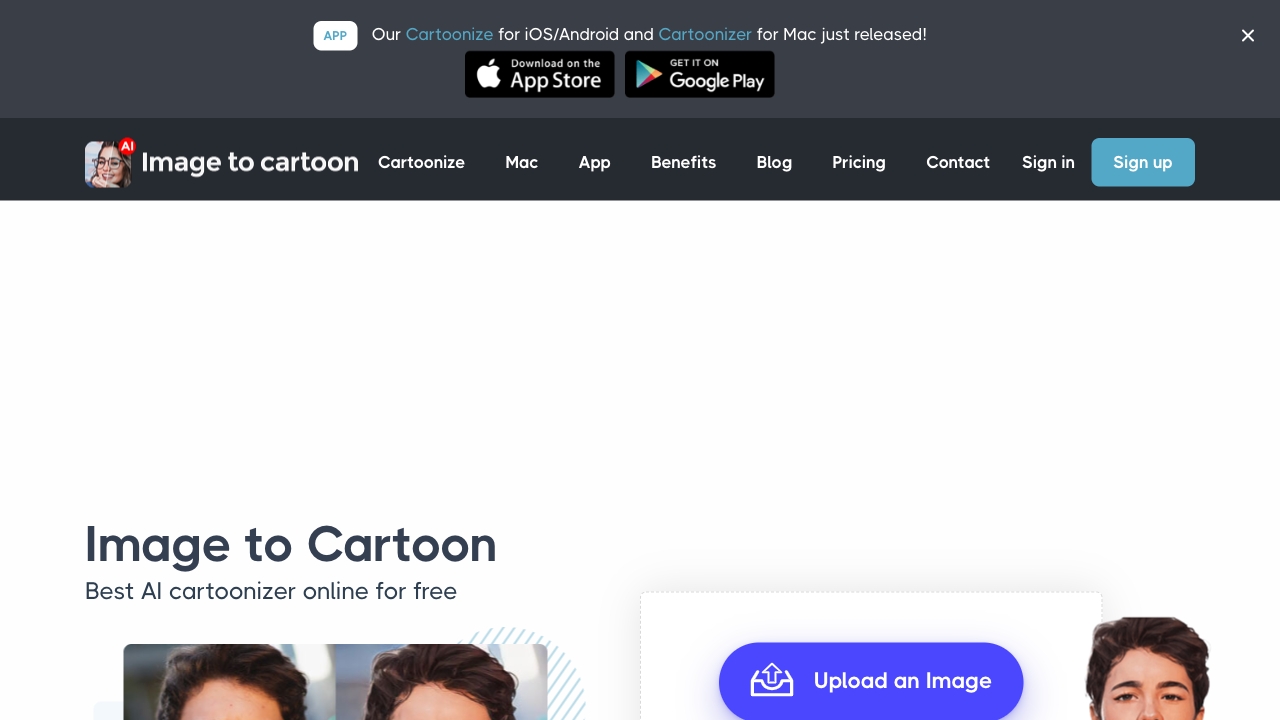Image to Cartoon screenshot