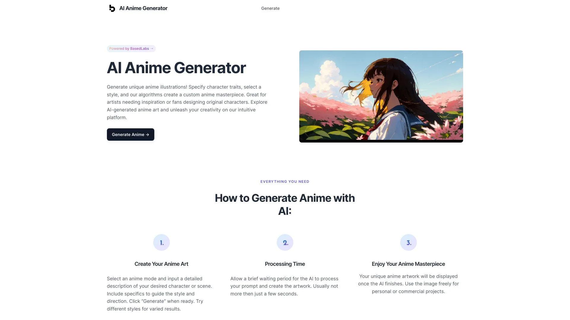 AI Anime Generator screenshot