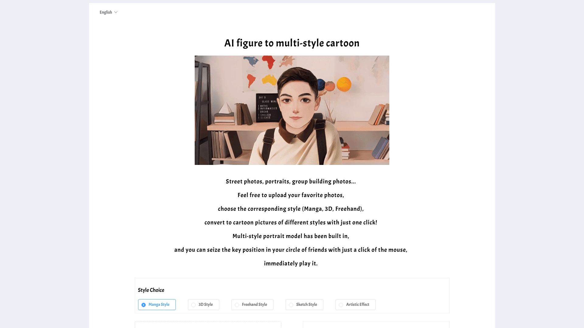 AI Cartoon Figure screenshot