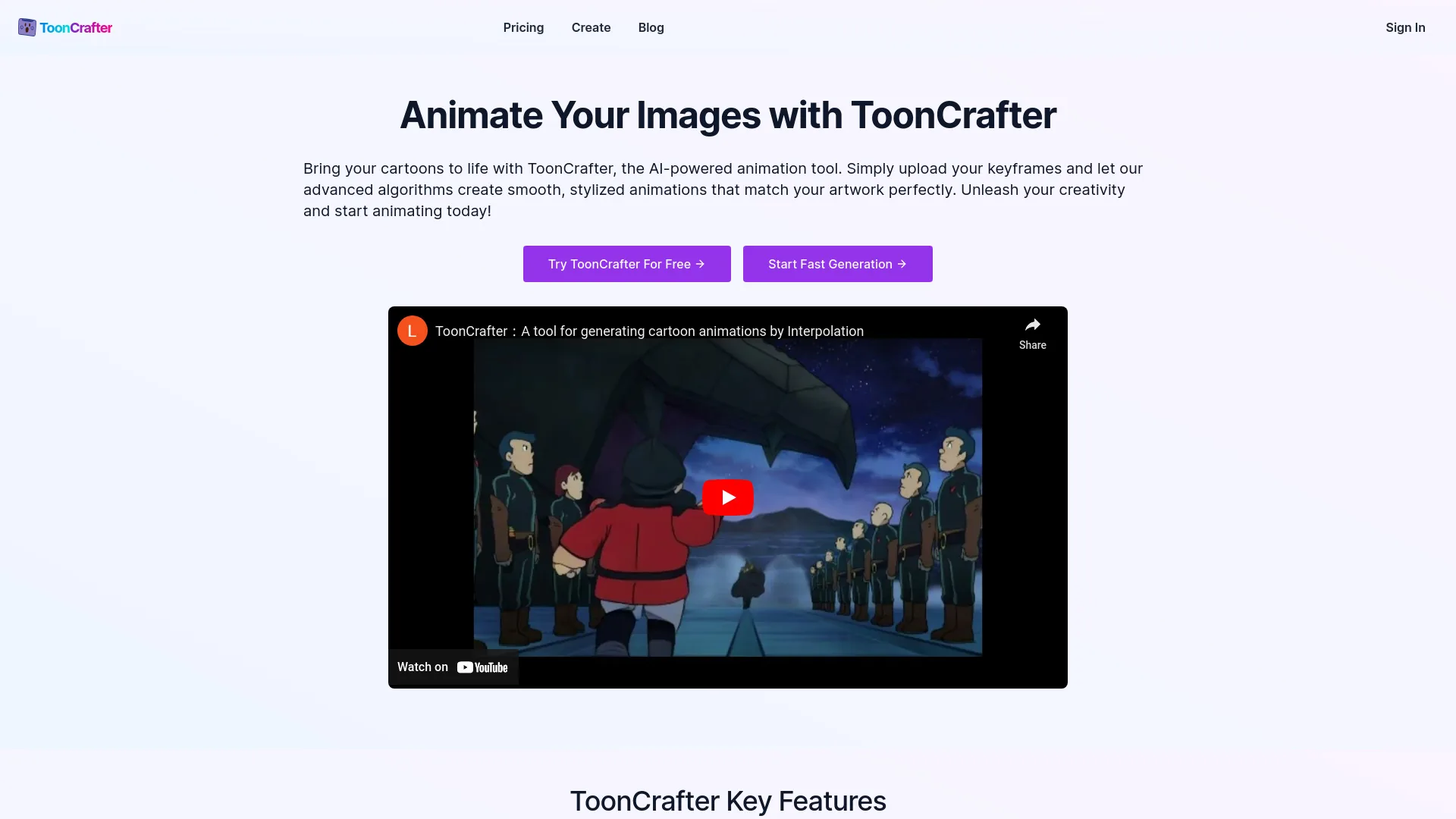 ToonCrafter screenshot