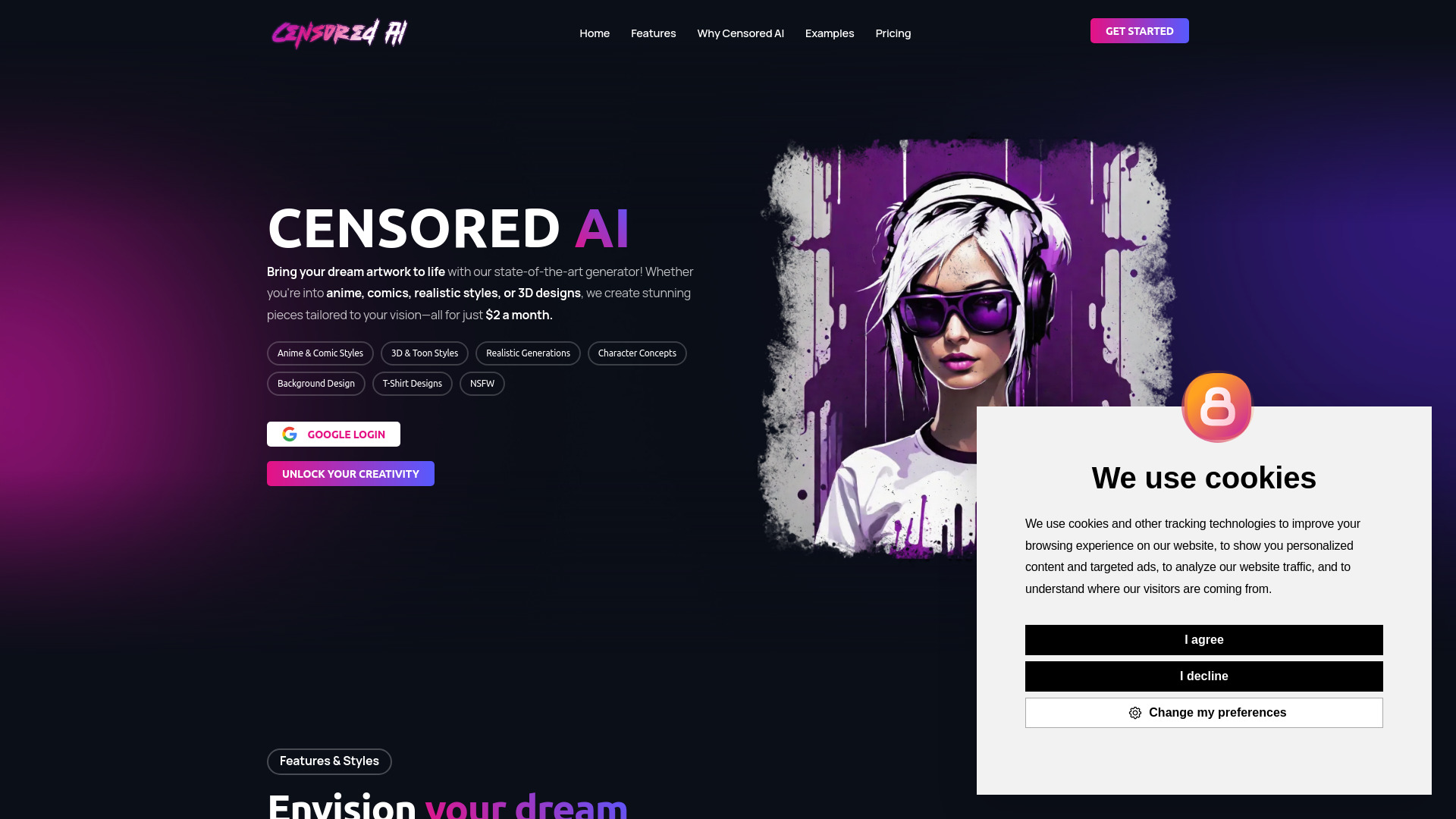 Censored AI Image Generator screenshot