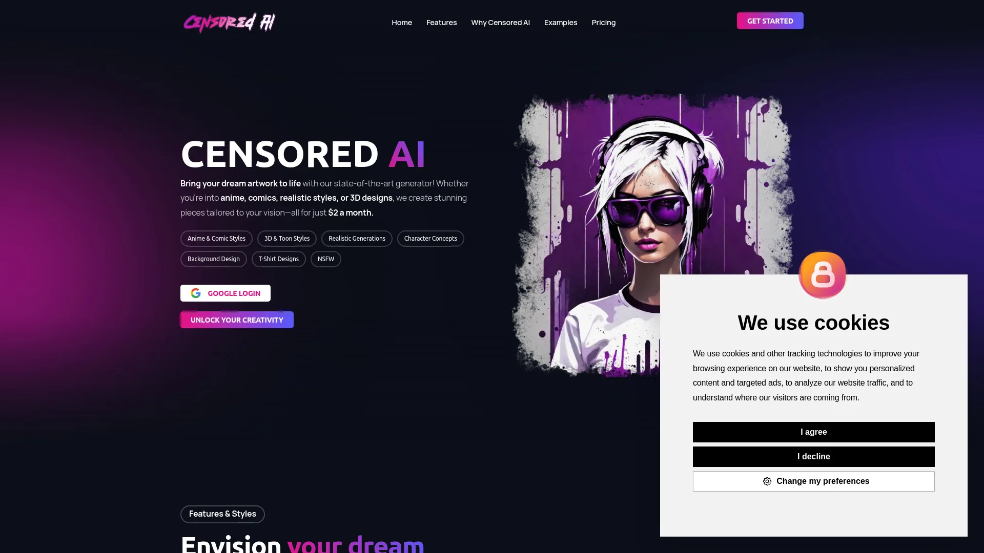 Censored AI Image Generator screenshot