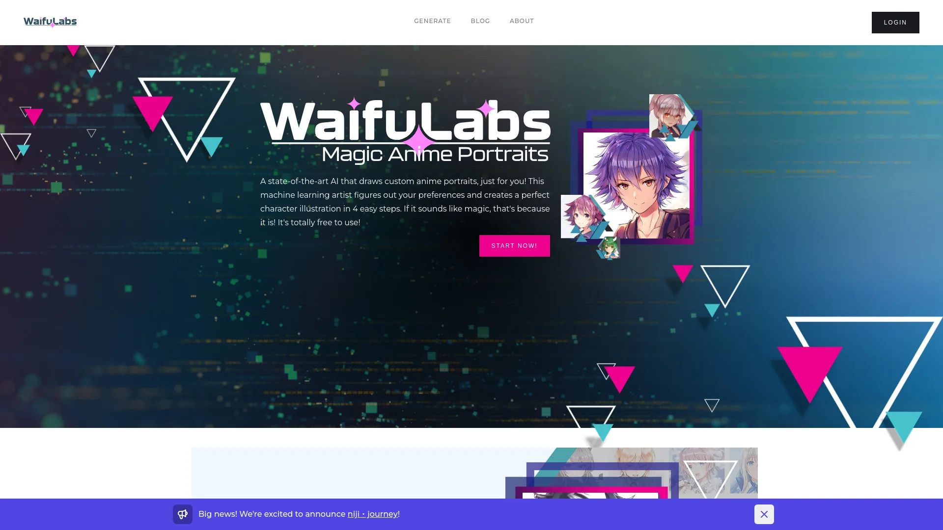 Waifu Labs - Magical Anime Portraits screenshot