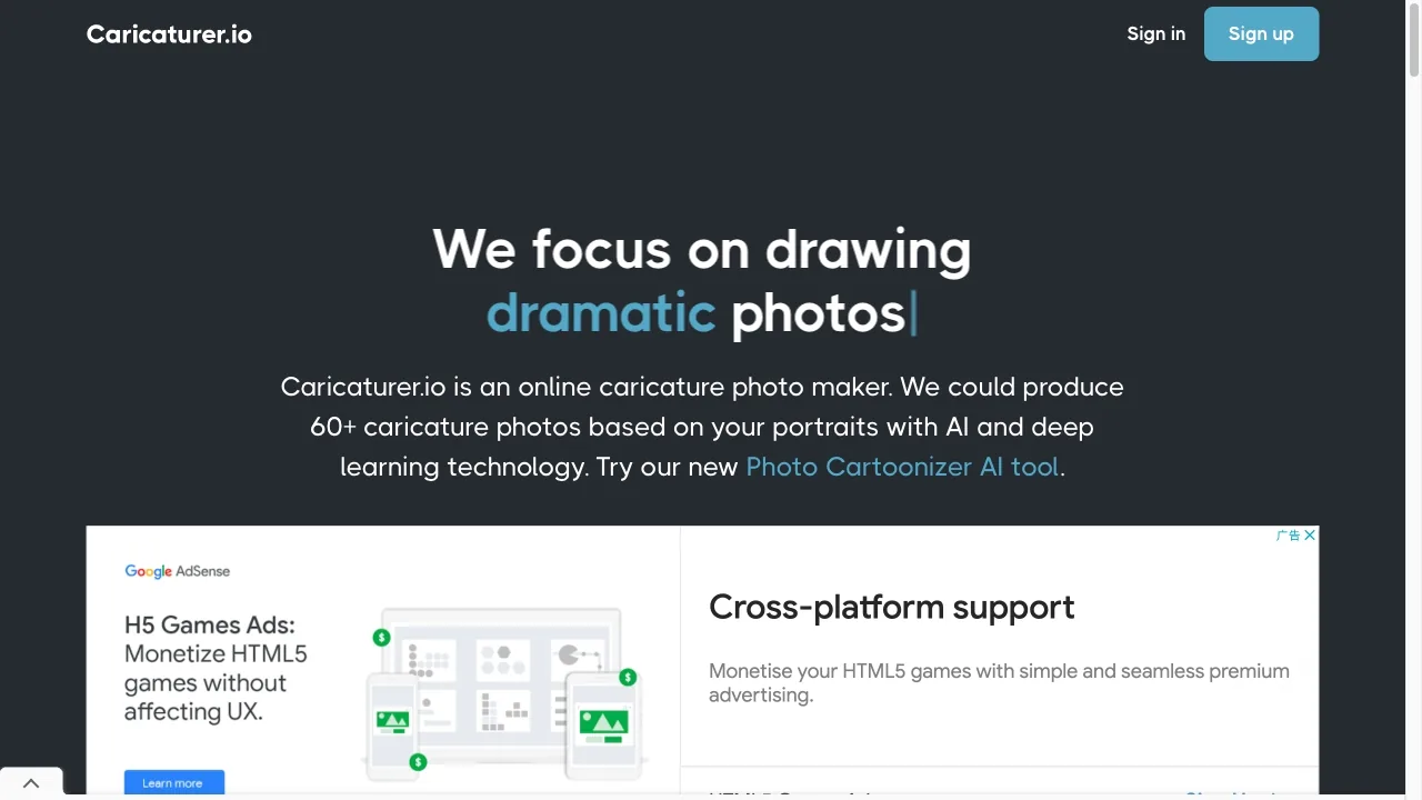 Caricaturer.io screenshot