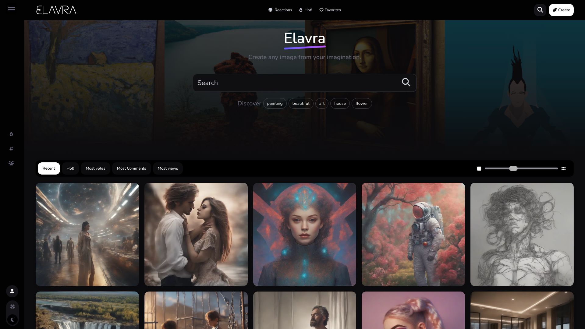 Elavra - AI Image Library screenshot