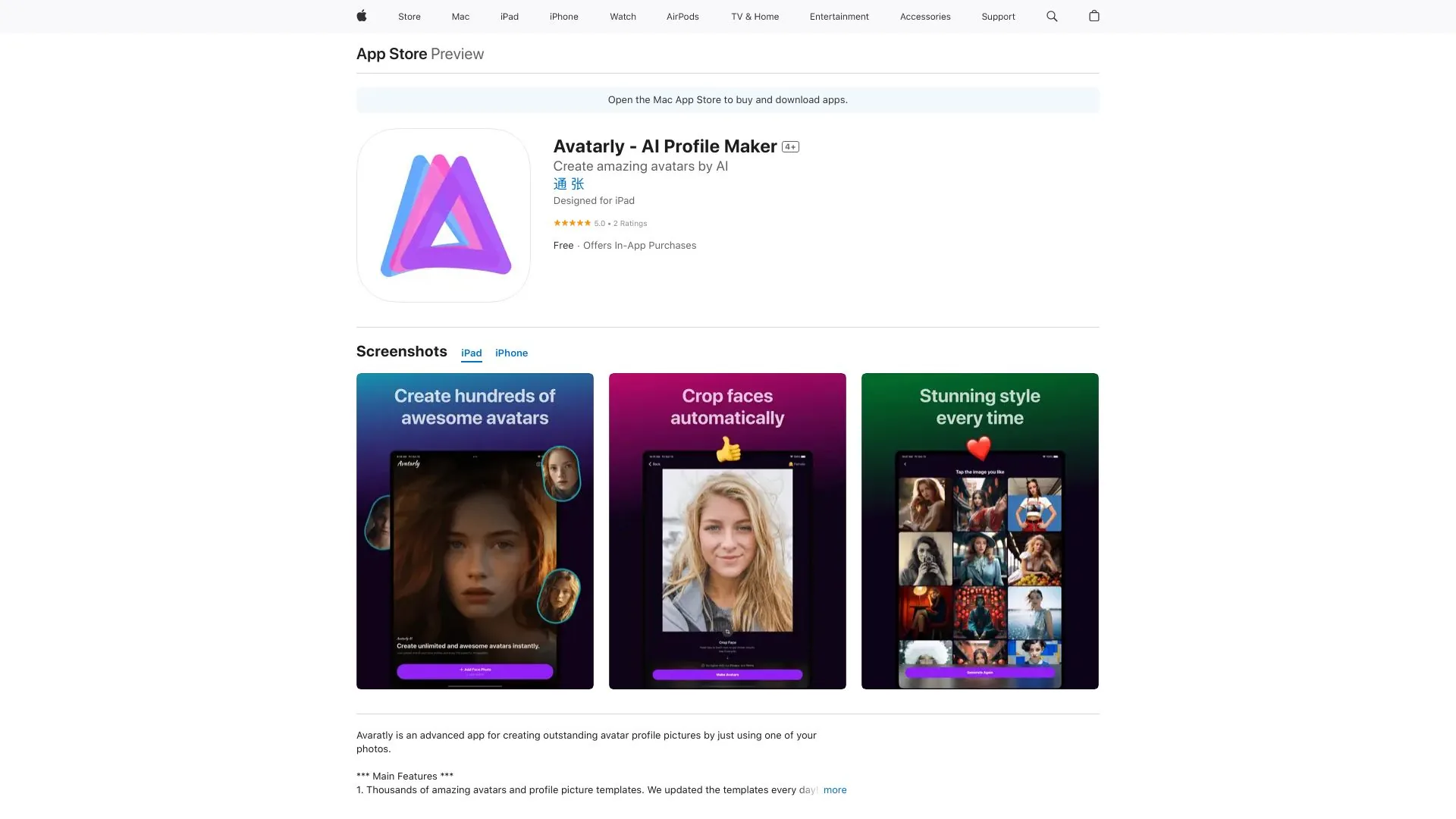 Avatarly screenshot
