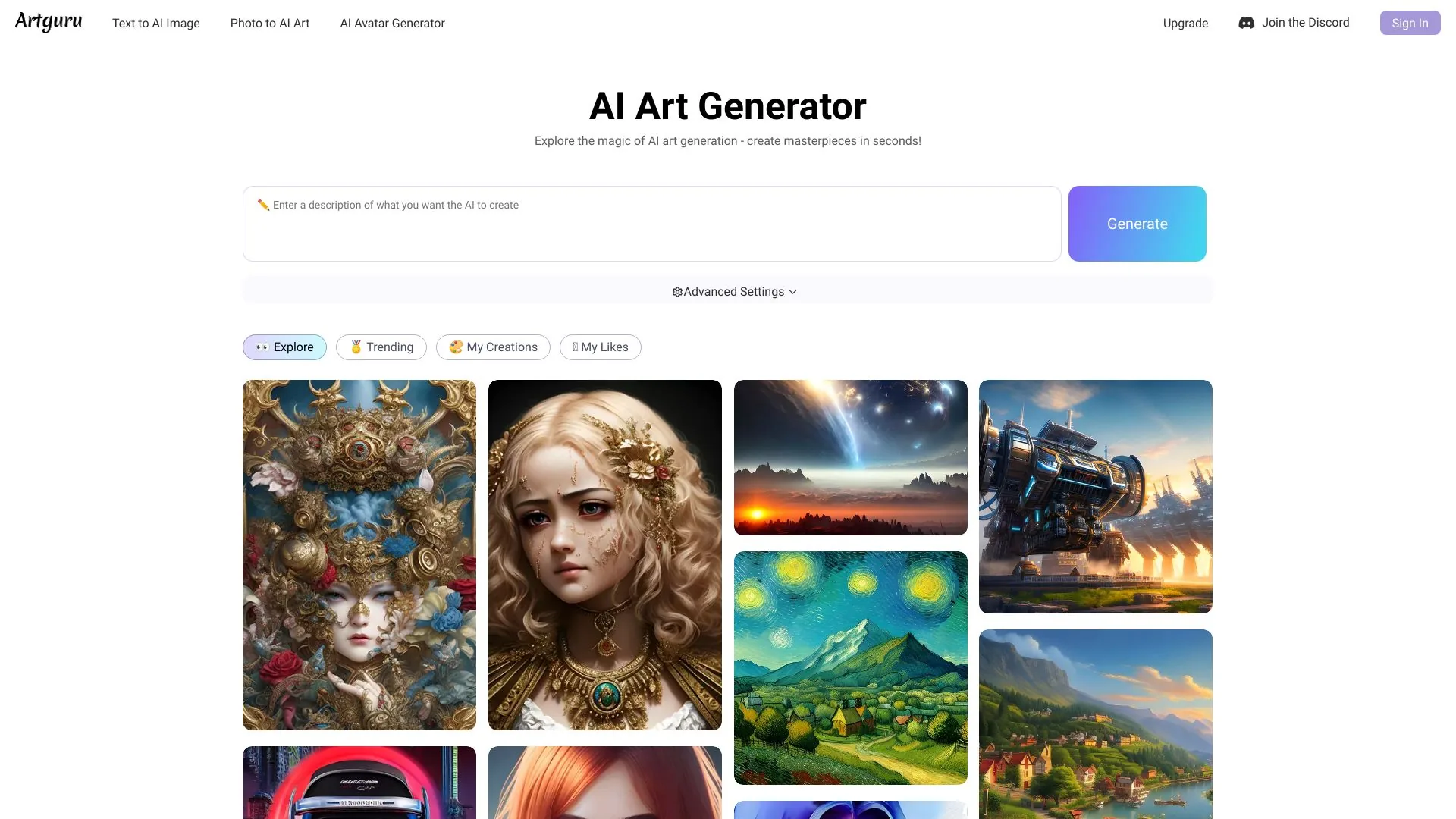 Artguru screenshot