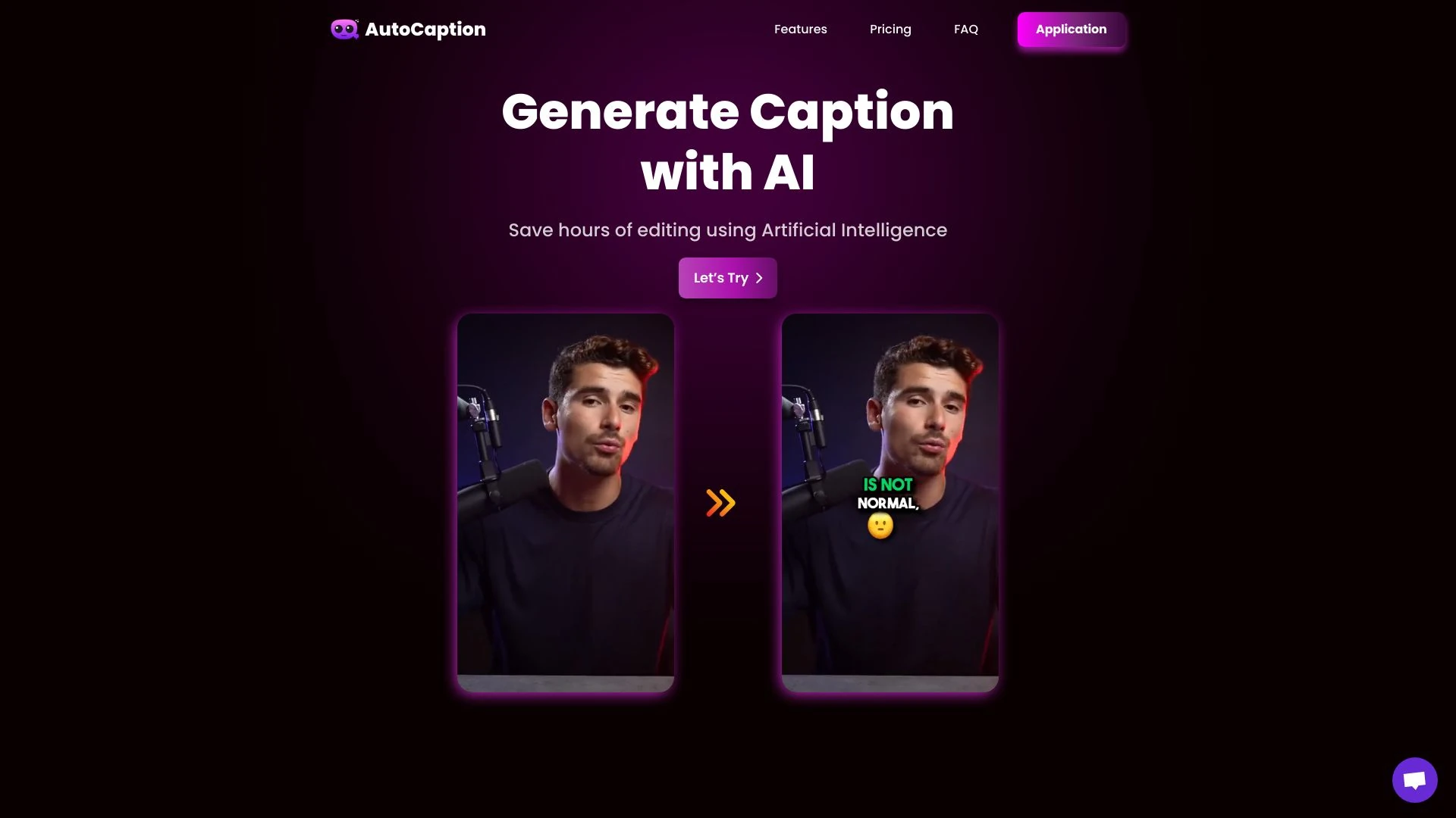 AutoCaption screenshot