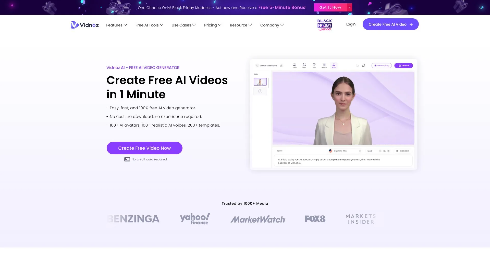 Vidnoz AI工具 screenshot