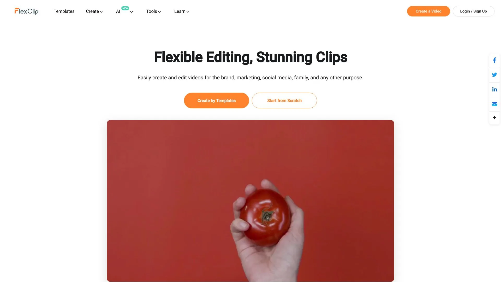 FlexClip screenshot