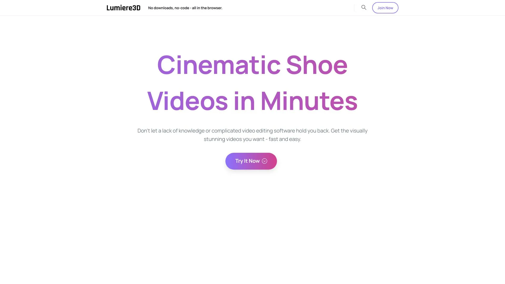 Lumiere3D - 3D cinematic product videos screenshot