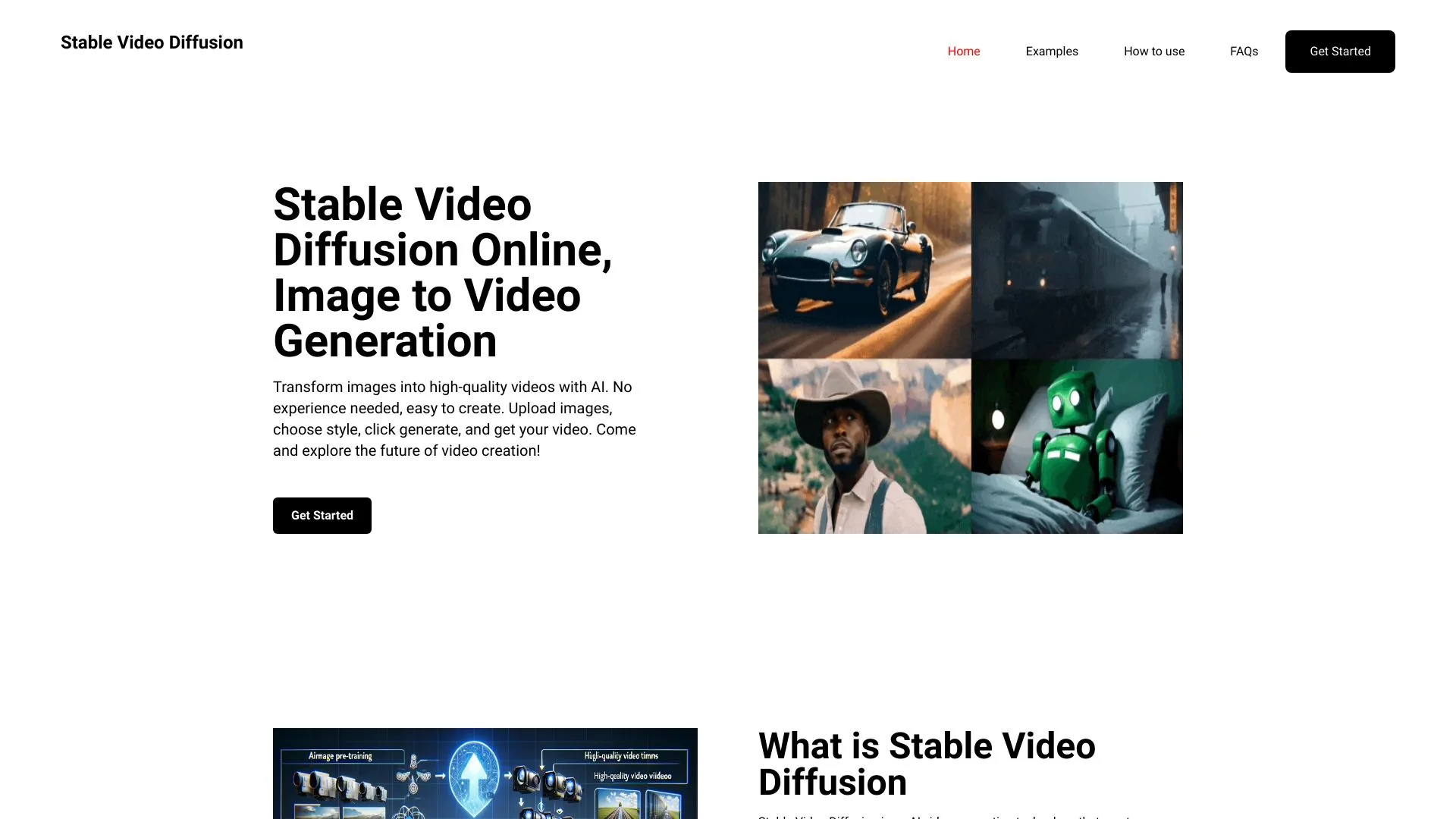 Stable Video Diffusion screenshot