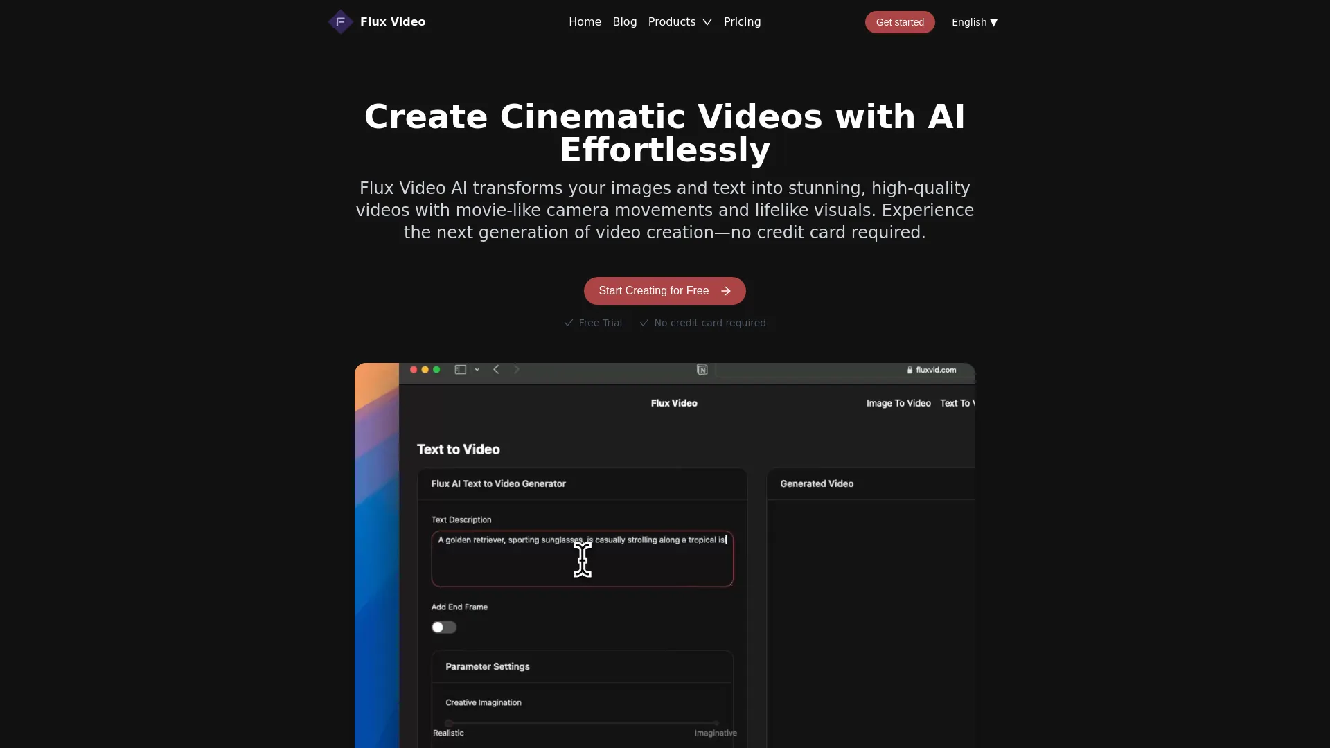 Flux Video AI screenshot