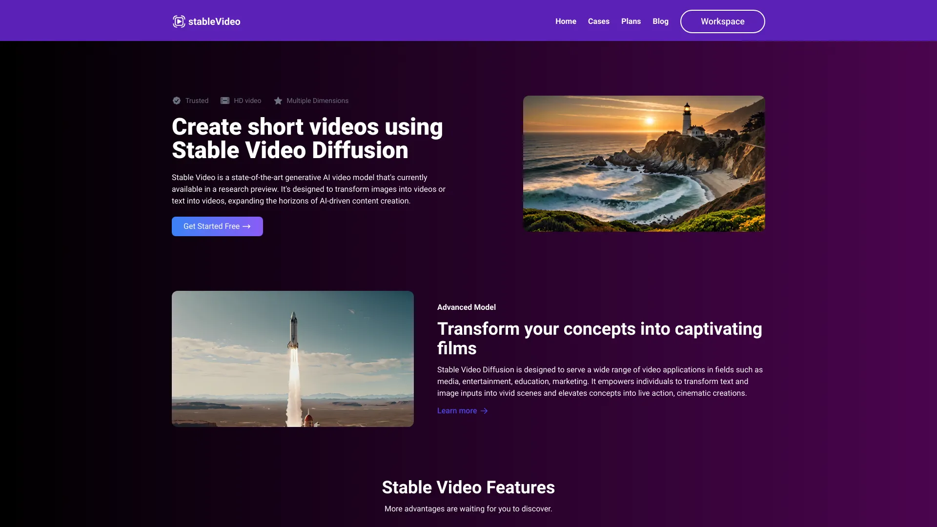 Stable Video screenshot