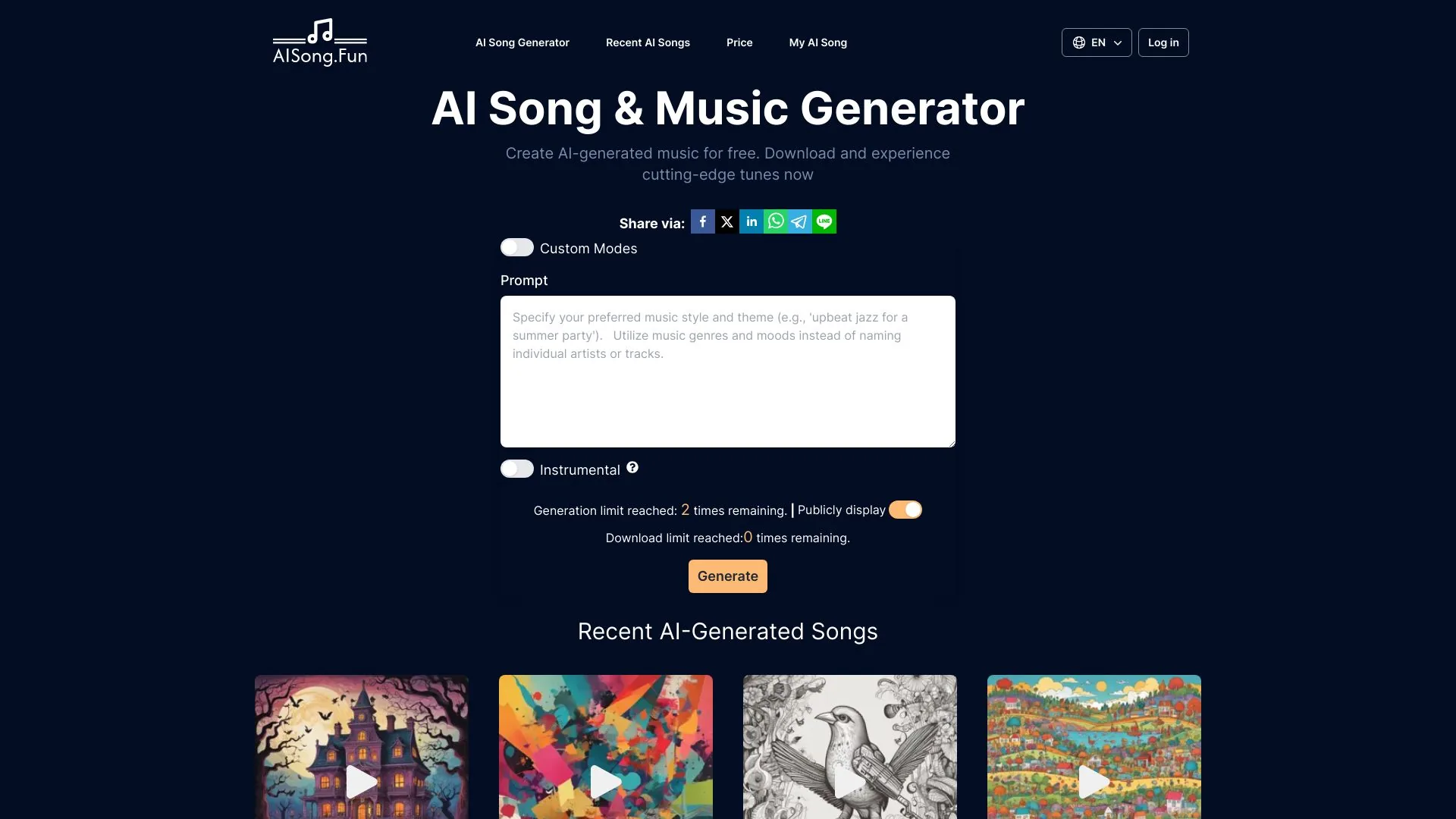 AI Song screenshot