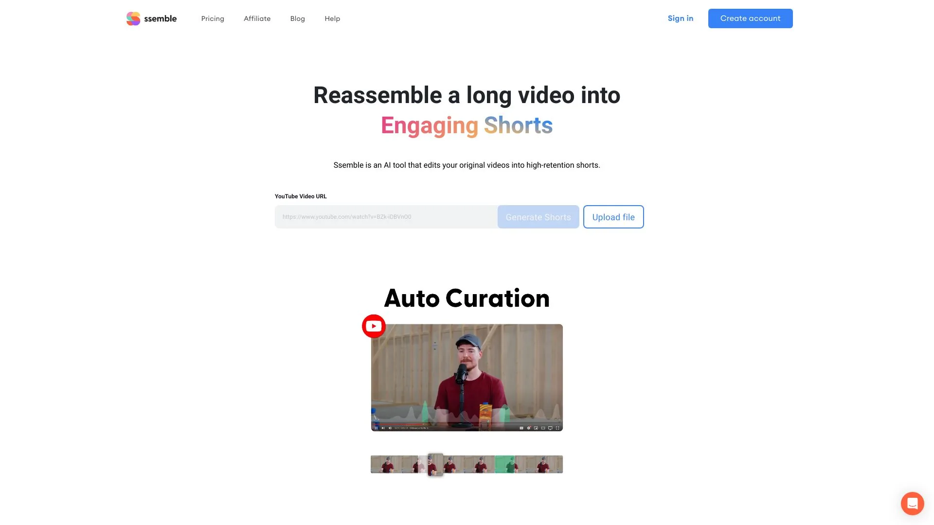 Ssemble YouTube Shorts Maker screenshot