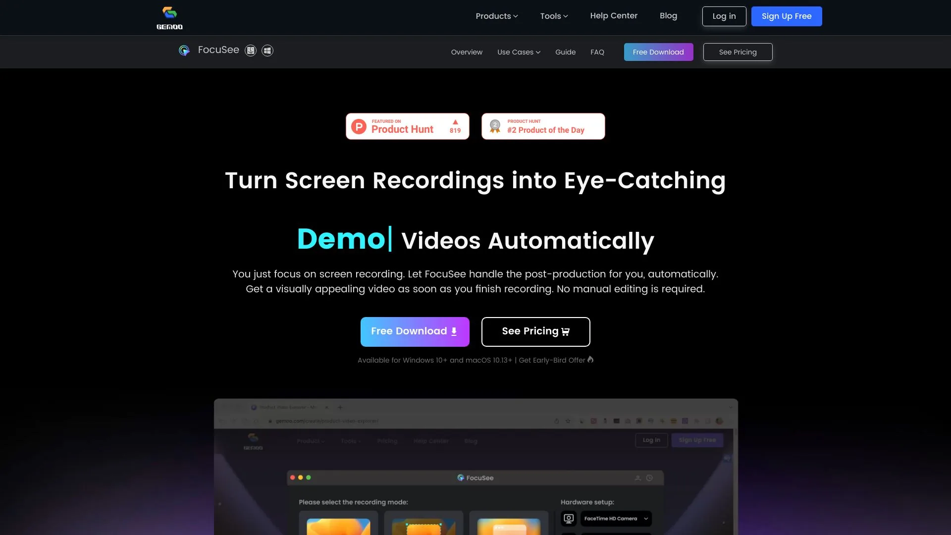 FocuSee screenshot