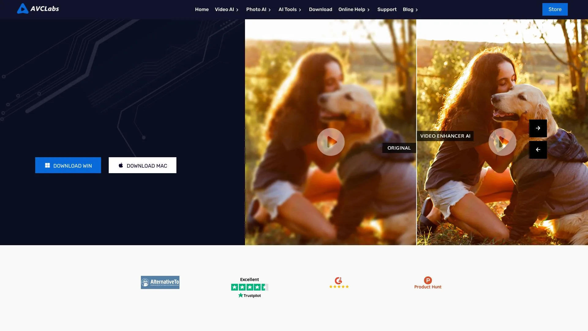 AVCLabs Video Enhancer AI screenshot