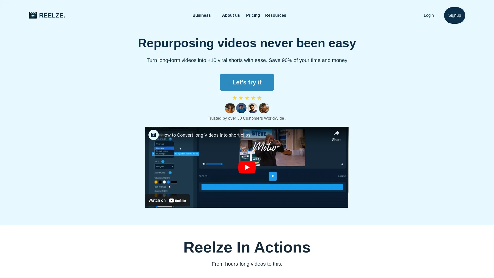 Reelze screenshot