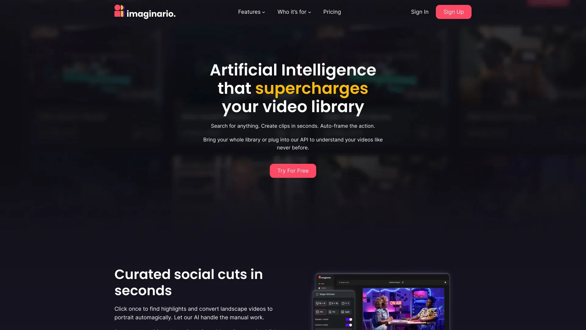 Imaginario.ai screenshot
