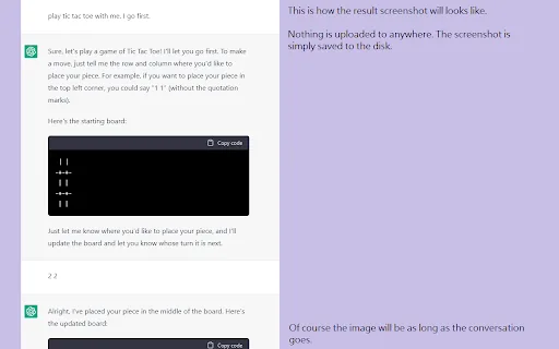 ChatGPT Capture screenshot