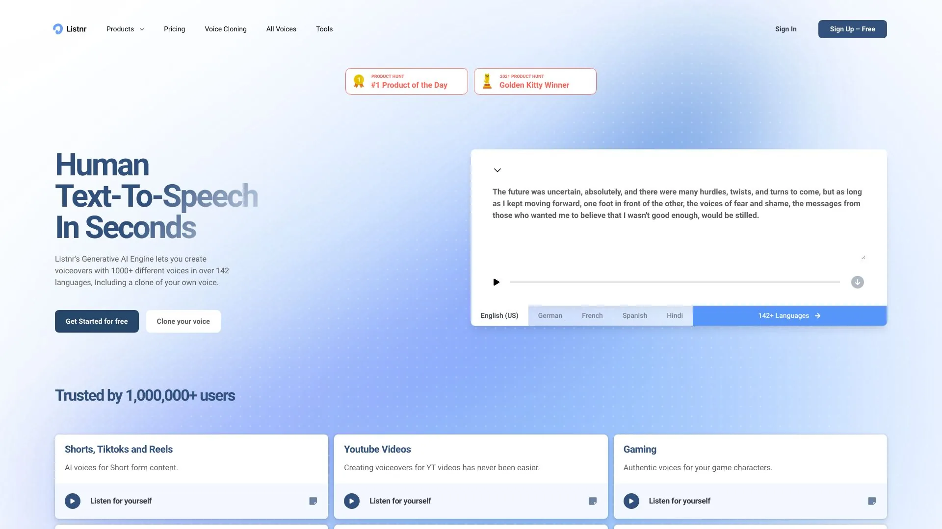 Listnr AI screenshot