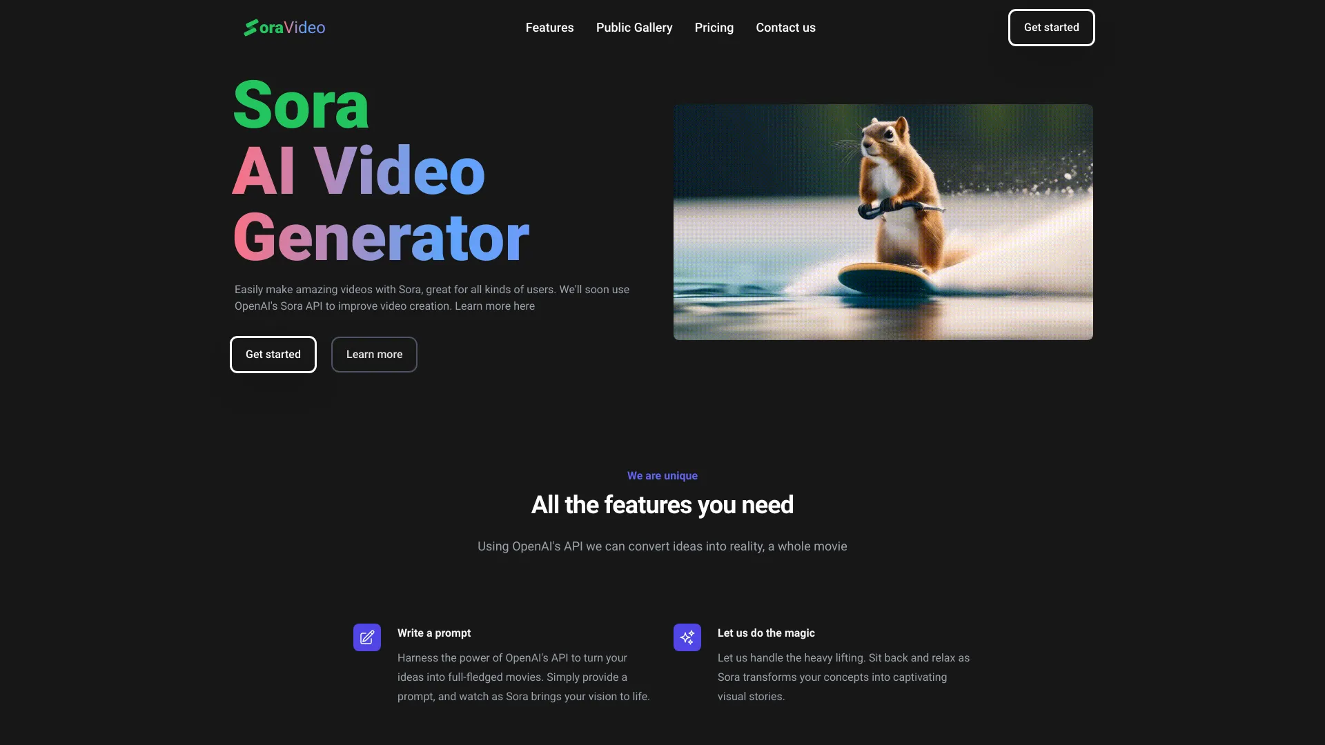 Sora Video AI screenshot