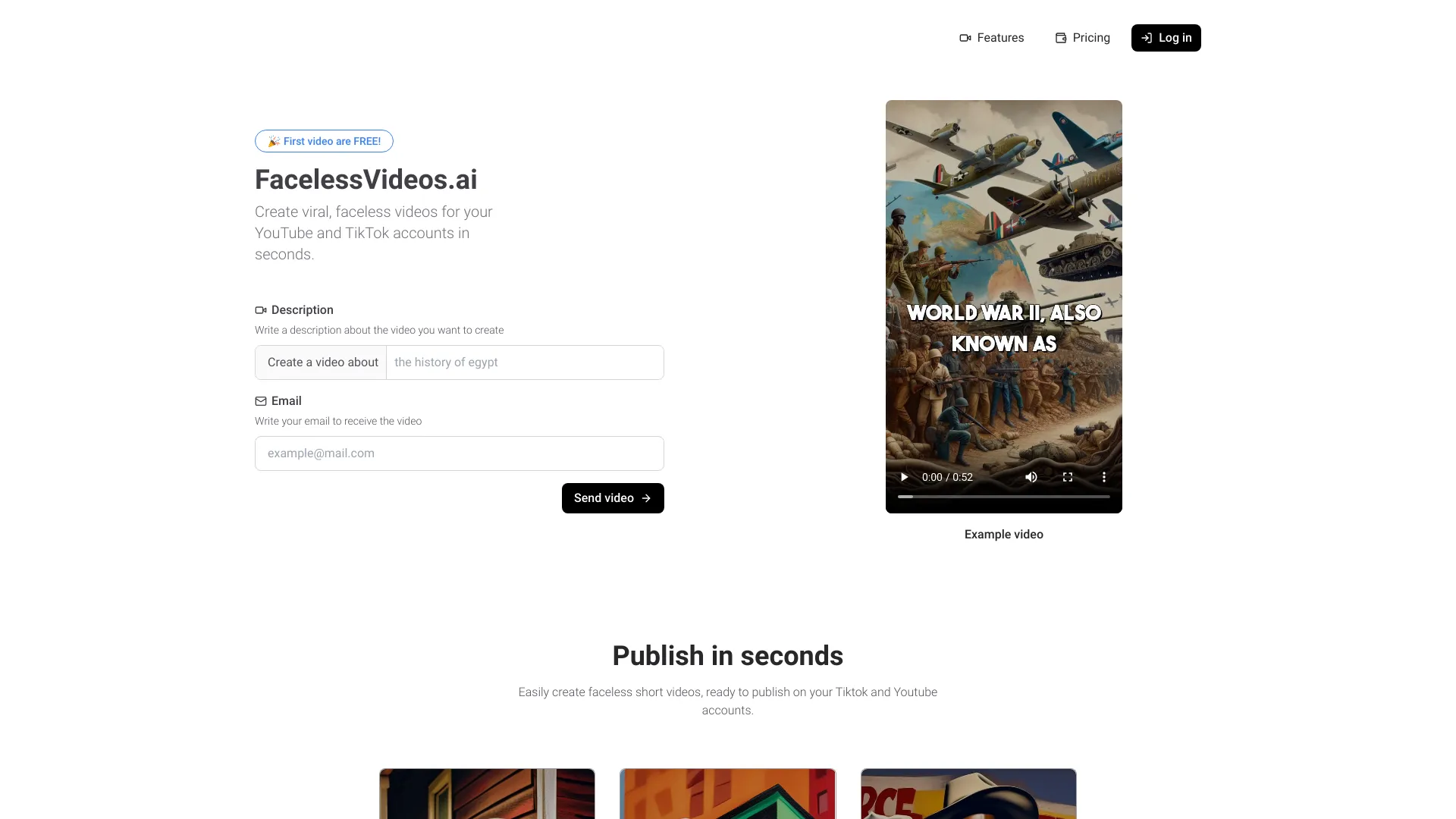 FacelessVideos screenshot