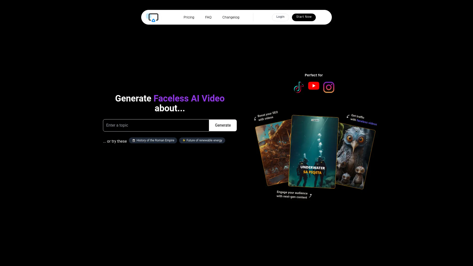 Shorts Generator screenshot