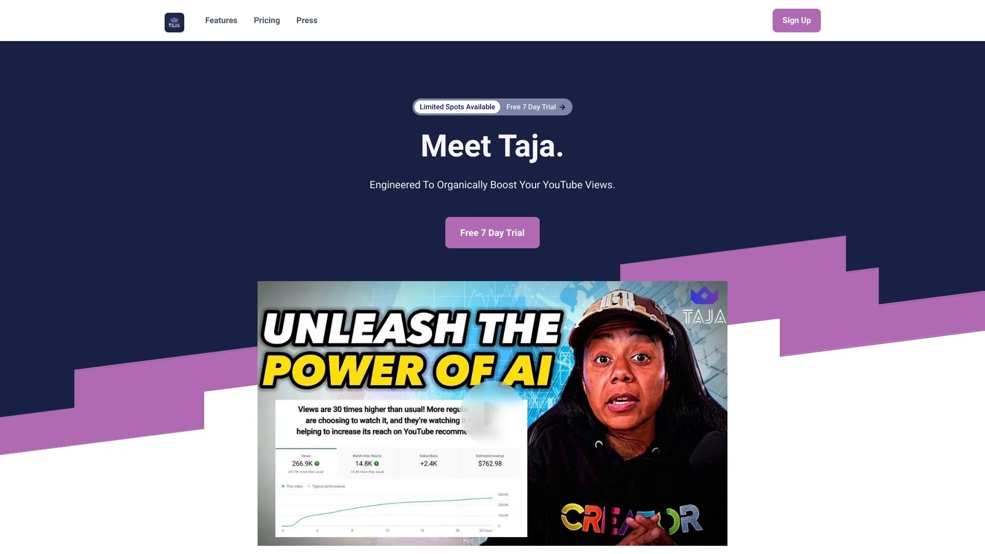 Taja AI screenshot