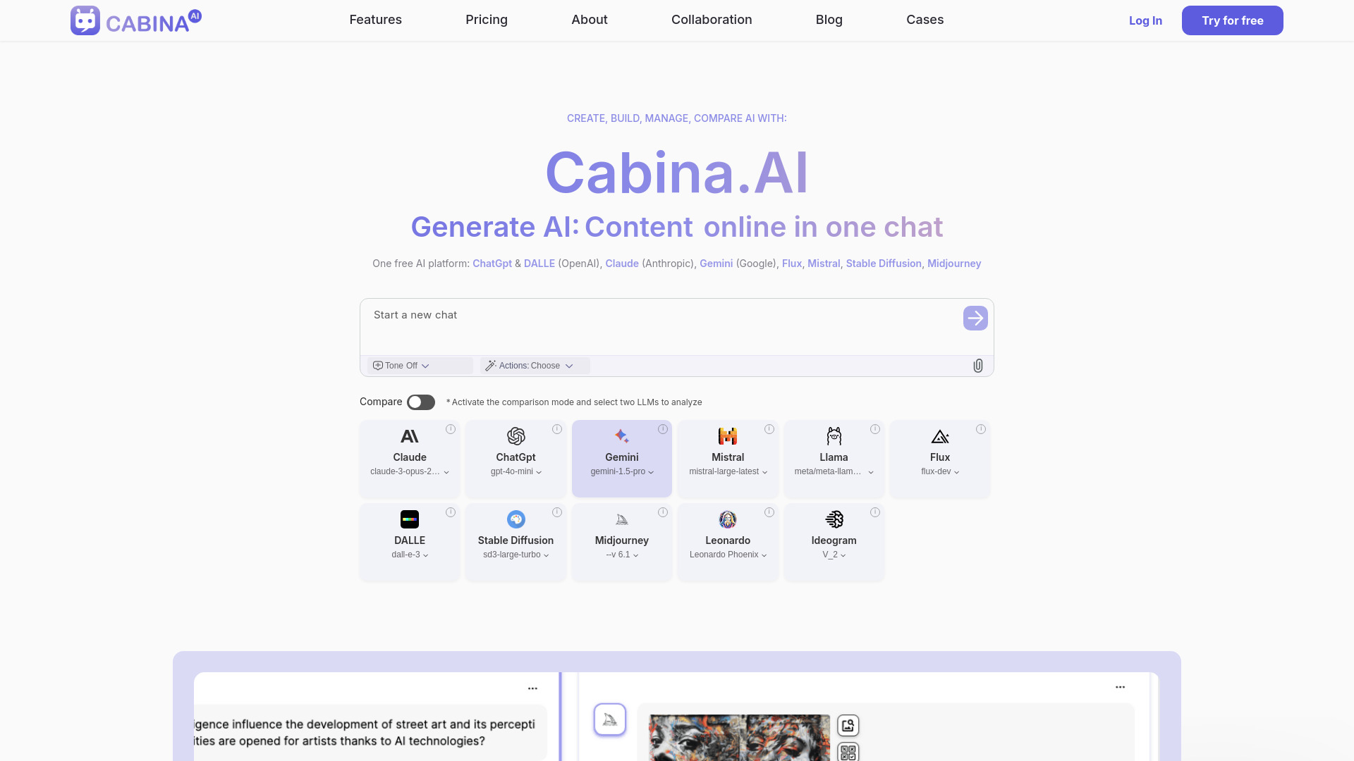 Cabina.AI screenshot