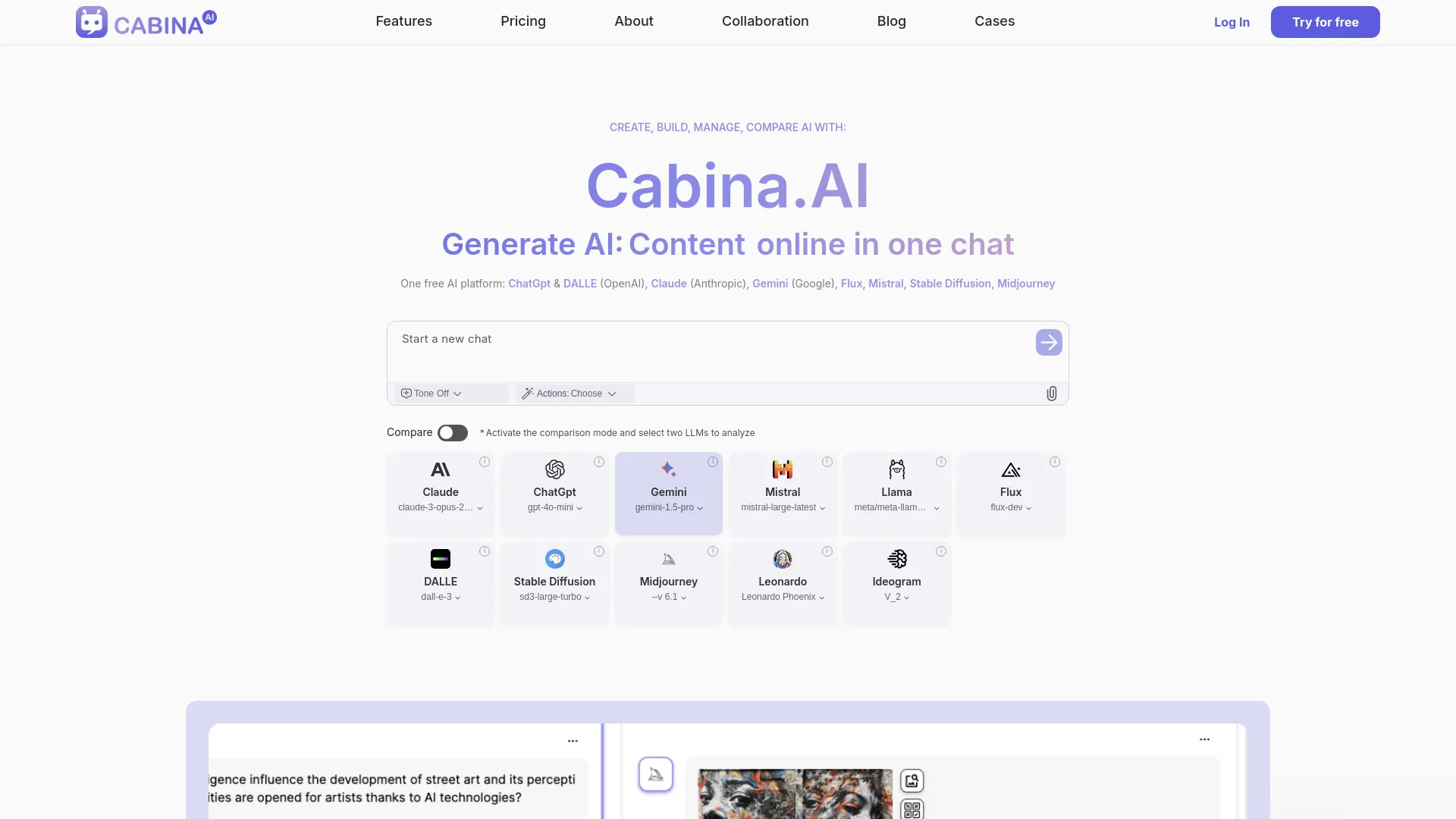 Cabina.AI screenshot
