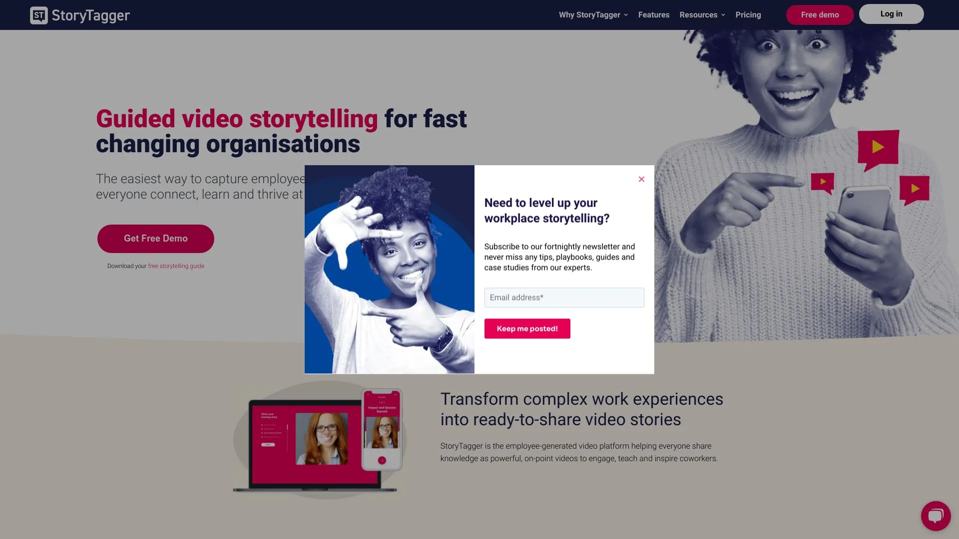 StoryTagger screenshot