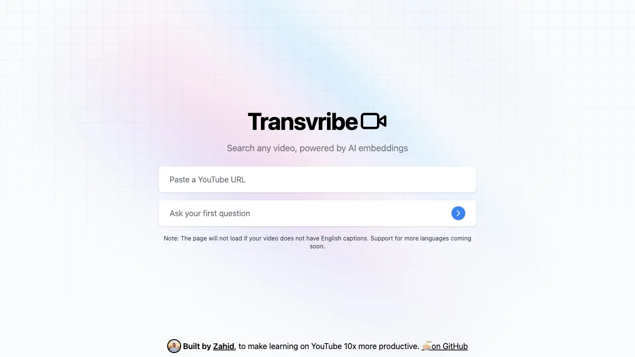 Transvribe screenshot