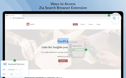 Zia Search screenshot