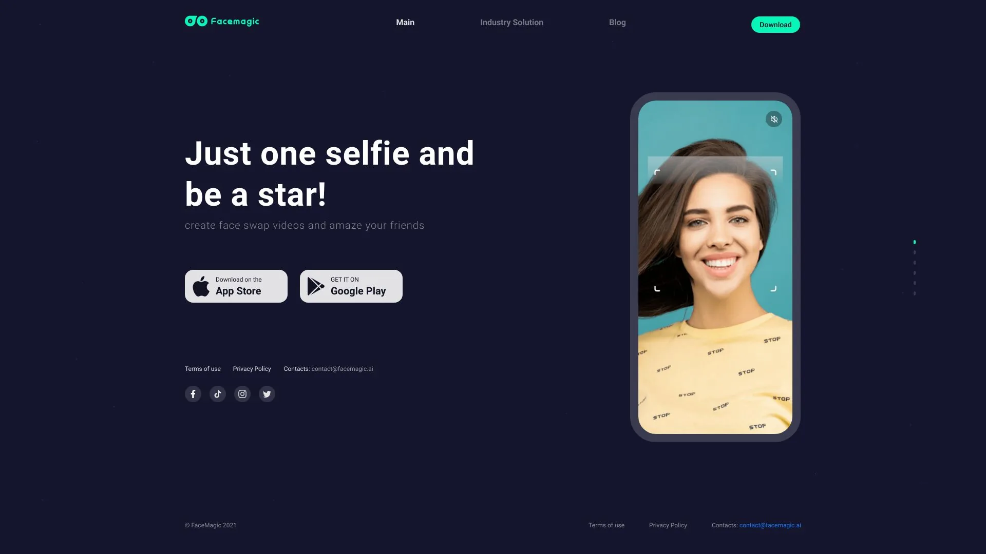 FaceMagic screenshot