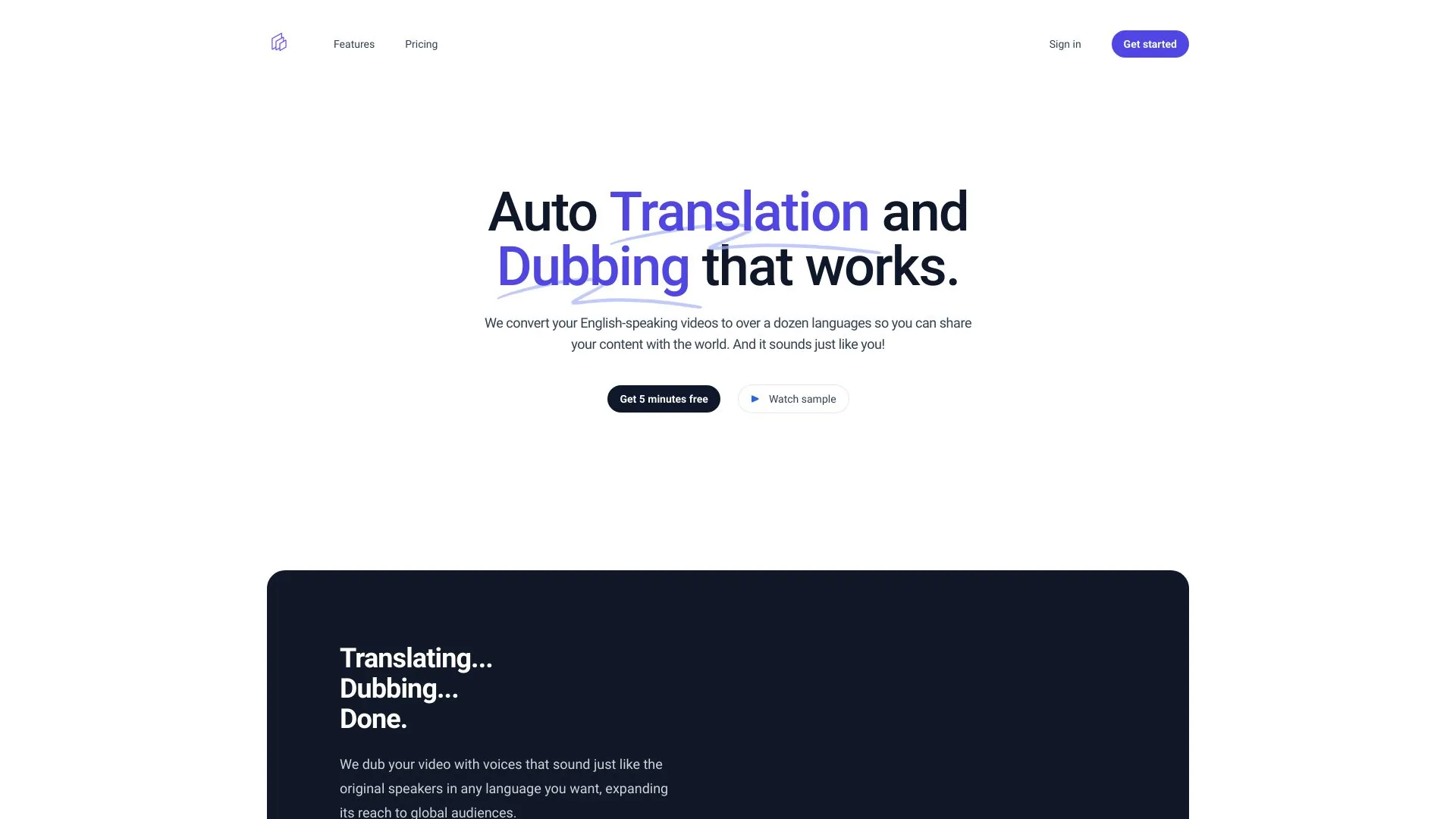 Auto Translation and Dubbing screenshot