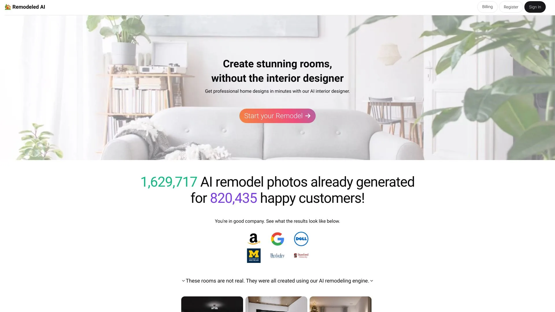 Remodeled AI screenshot