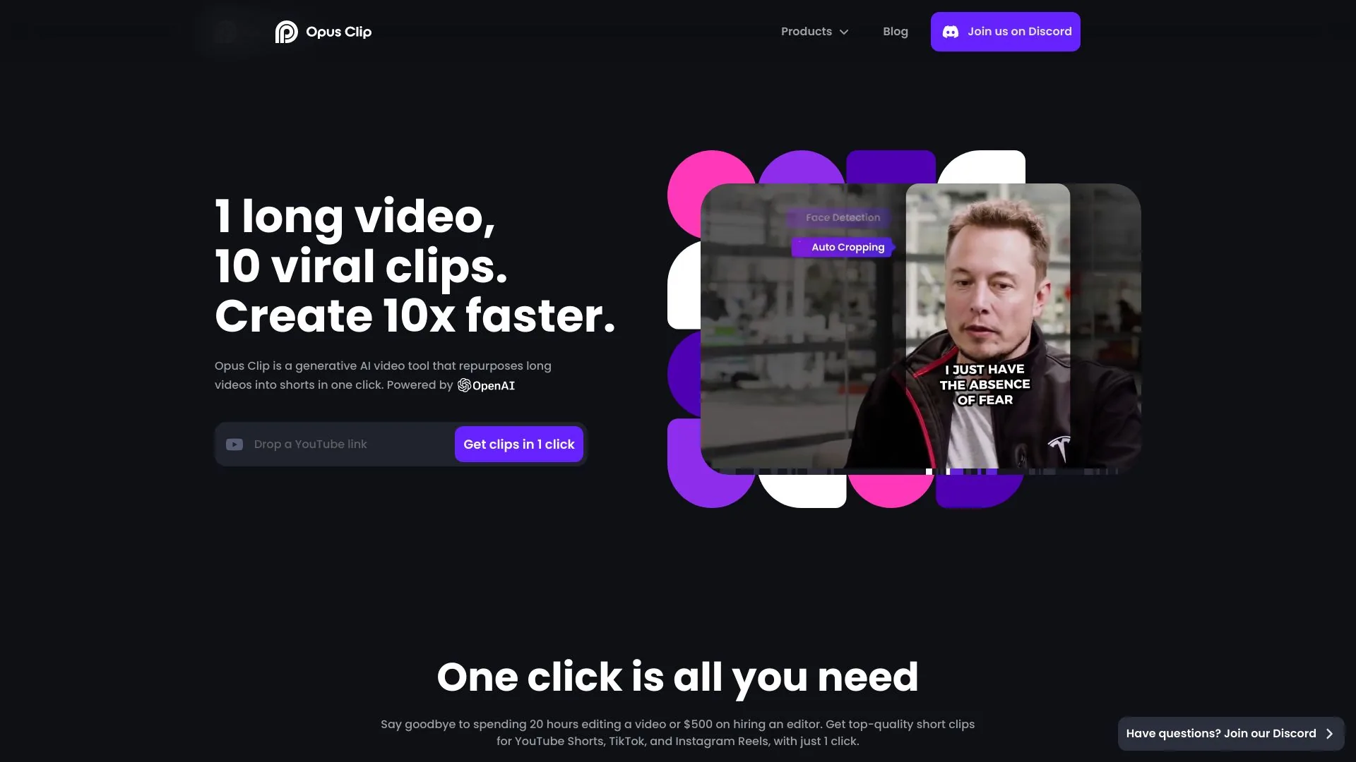 Opus Clip screenshot