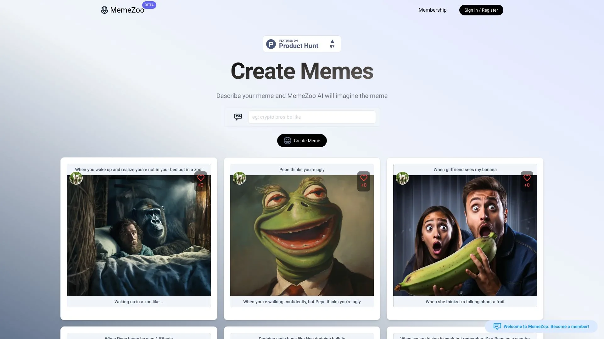MemeZoo screenshot