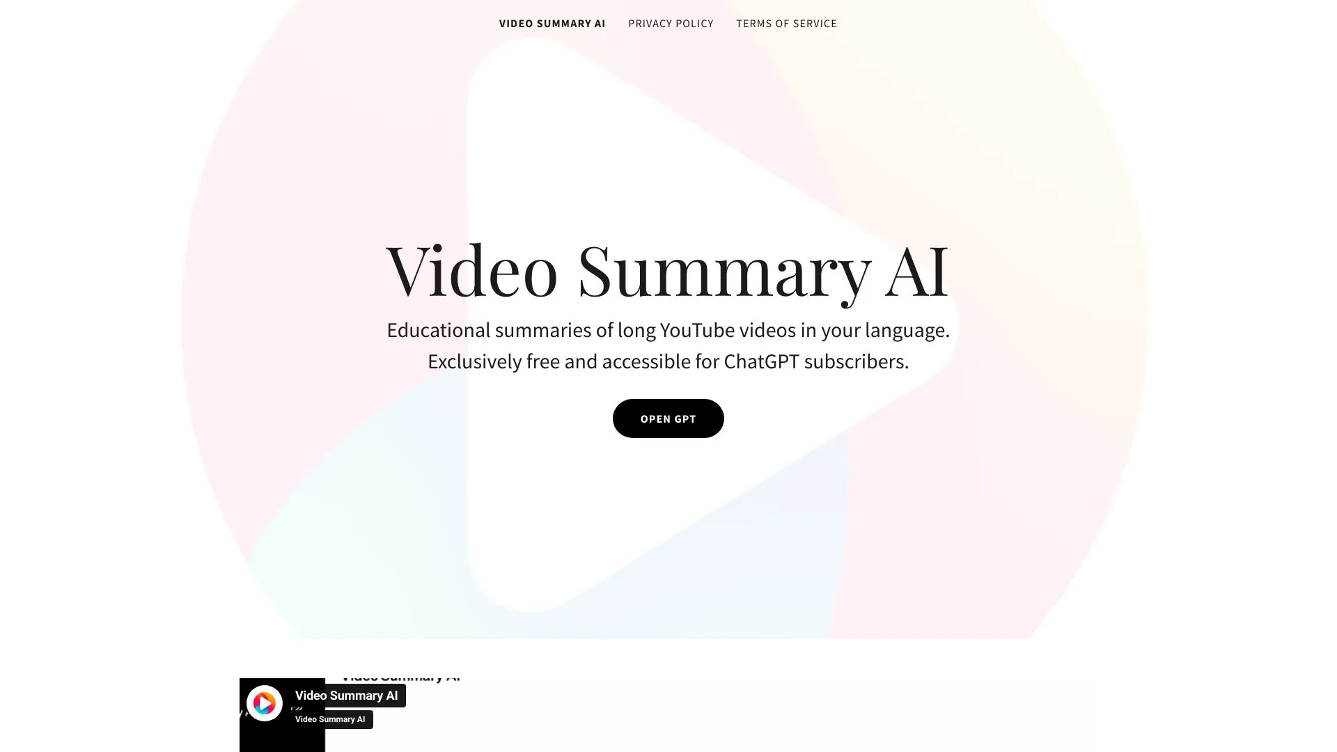 Video Summary AI screenshot