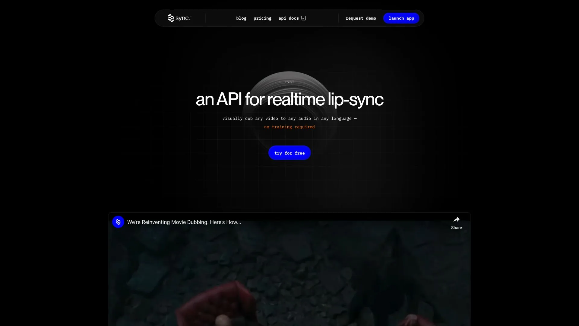 Sync Labs screenshot