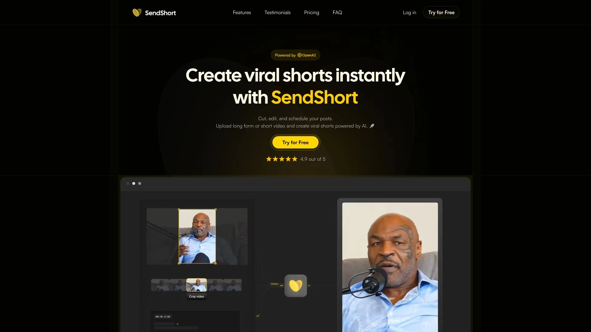 SendShort screenshot