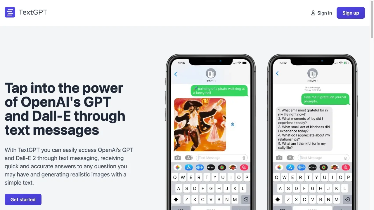TextGPT screenshot