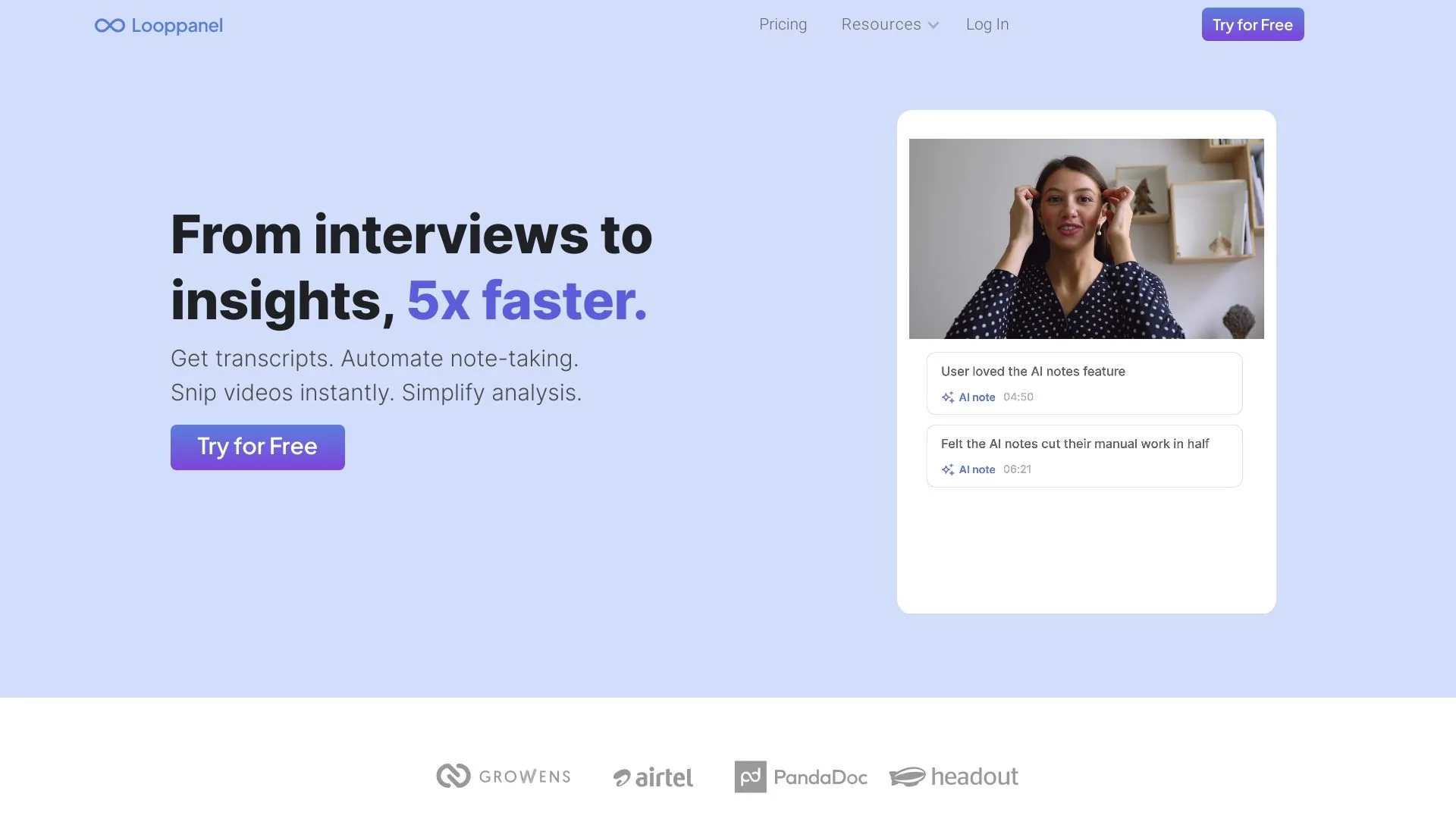 Looppanel screenshot