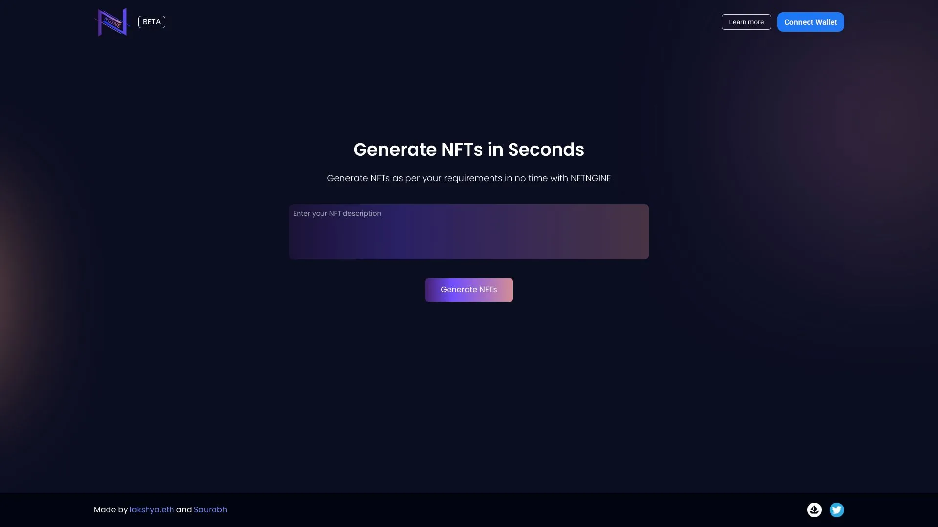 NFTngine screenshot