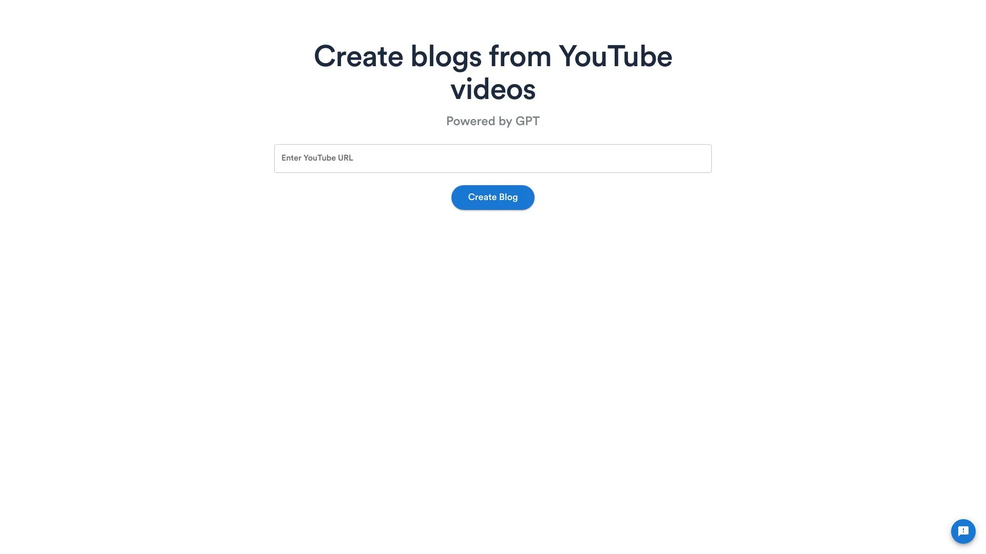 Video to Blog screenshot
