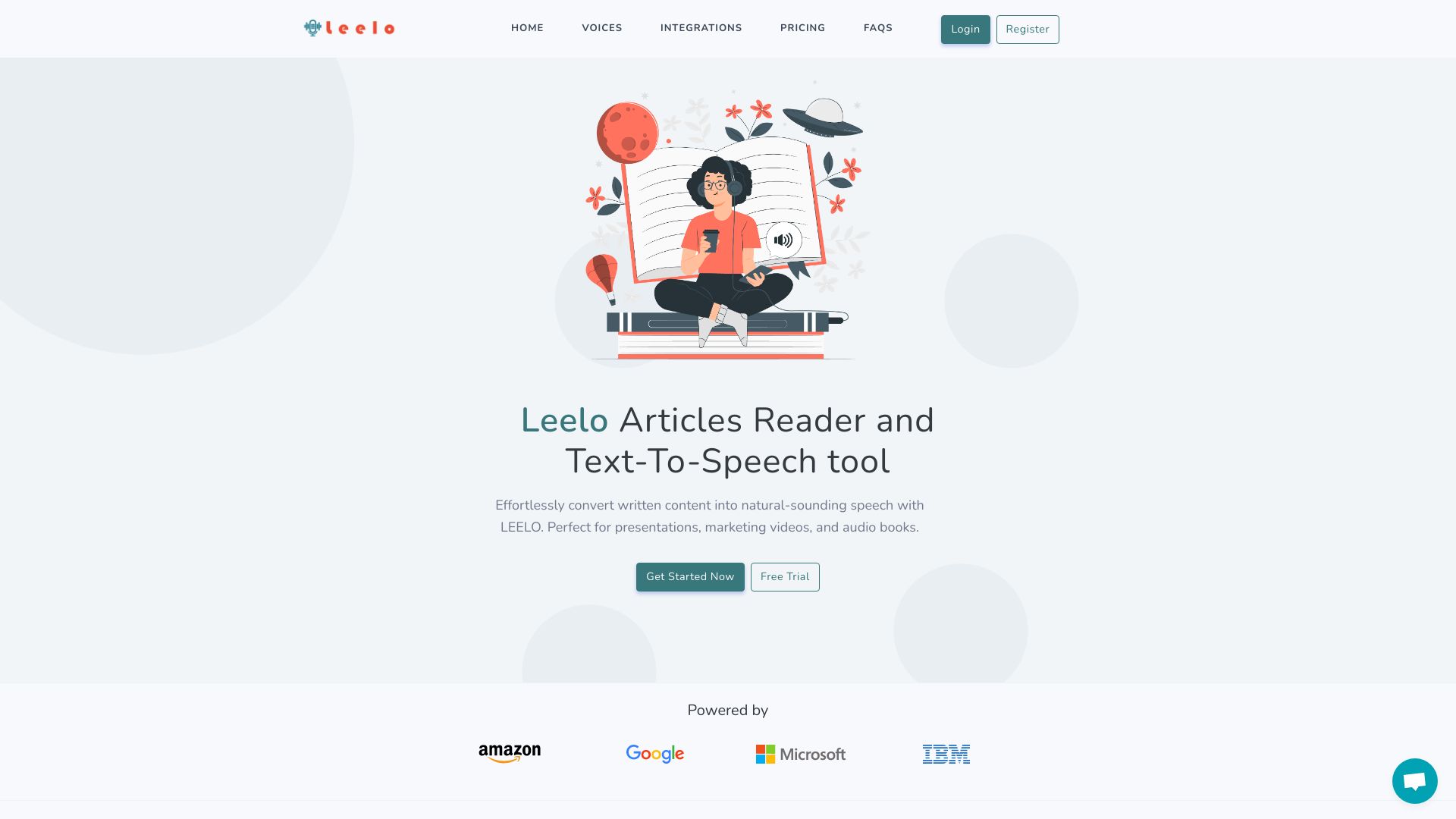 Leelo: AI-powered text-to-speech for your business screenshot