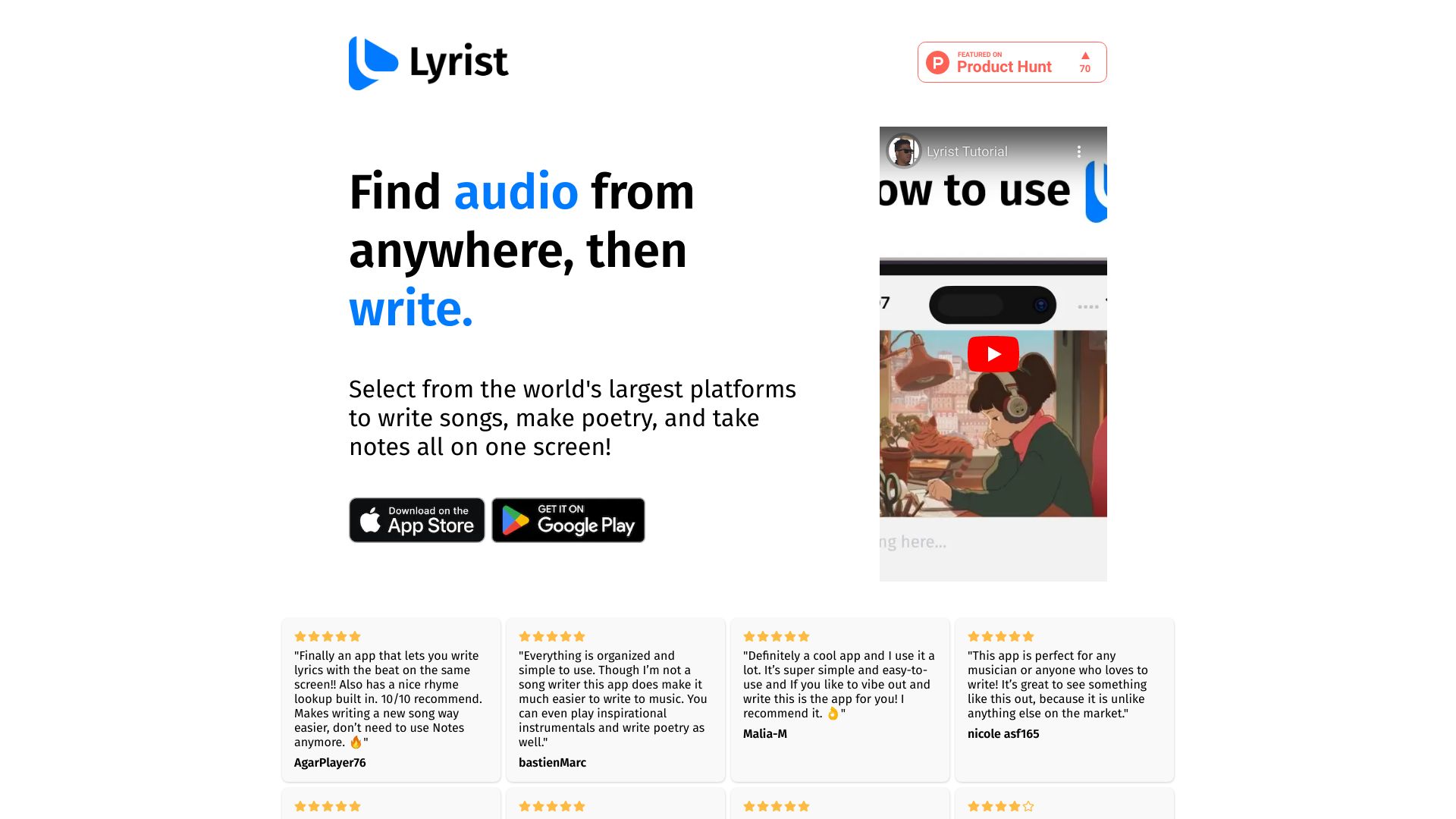 Lyrist screenshot
