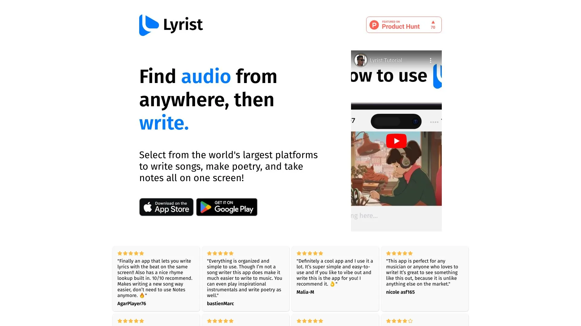 Lyrist screenshot